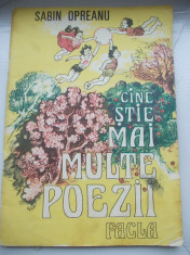 CINE STIE MAI MULTE POEZII - SABIN OPREANU foto