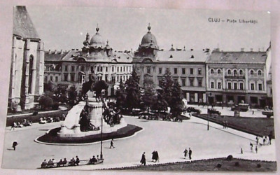 Carte postala CLUJ, alb-negru, RPR, necirculata, anii`50, foto