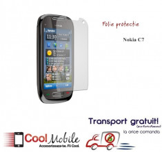 Folie protectie Nokia C7 (SET 2 BUCATI) - TRANSPORT GRATUIT! foto