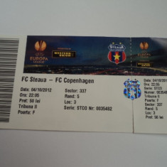 Bilet meci fotbal STEAUA Bucuresti - FC Copenhaga 04.10.2012