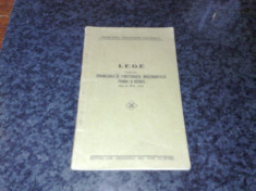 Lege ptr. organizarea si functionarea inv. primar si normal - 27 mai 1939 foto