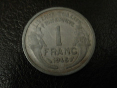 1 FRANC ALUMINIU 1945 FRANTA foto