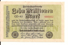 LL bancnota Germania 10 milion marci 1923 foto