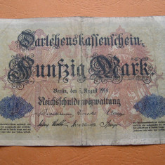 Germania 50 mark 1914 august 5 Berlin BNr82