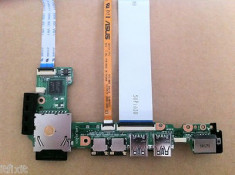 +1458 vand Asus Eee 1015PEM Audio/USB/Lan/Card reader Board foto