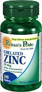 Zinc chelatat, 25 mg, 100 tablete foto