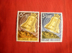 Serie Clopotele Pacii 1963 Belgia , 2 val. foto