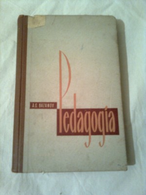 PEDAGOGIA ~ A.G.BAZANOV foto