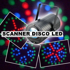 SCANNER LUMINI DISCO PE LEDURI,MODEL 2012,SENZOR DE MISCARE DUPA MUZICA,IDEAL DJ,PARTY,DISCO. foto