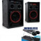 SISTEM COMPLET KARAOKE-BOXE AMPLIFICATE/ACTIVE 200 WATT,CITITOR MP3 INCLUS+SET MICROFOANE WIRELESS!