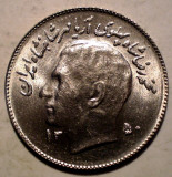 D.131 IRAN SHAH PAHLAVI 1 RIAL 1350/1971 AUNC, Asia, Cupru-Nichel