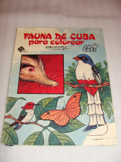 FAUNA DE CUBA para colorear - carte de colorat foto