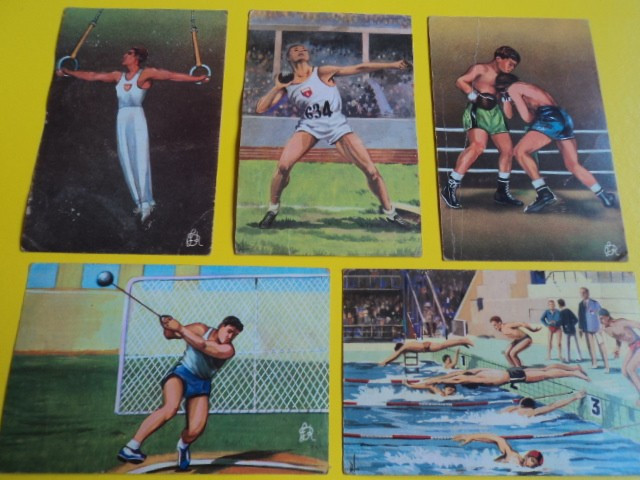 Set 5 vederi vechi - sporturi olimpice