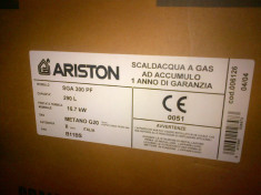 BOILER ARISTON MODEL SGA 300 PF 16.7KW PE GAZ NOU !!! foto