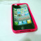 Vand husa silicon Iphone 4/4S culoare roz inchis (calitate foarte buna)