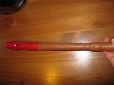 Fluier din lemn / Germania / blockflute block flute foto