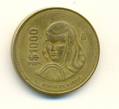 Mexic 1000 pesos 1989 foto
