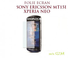 3X FOLII/FOLIE SONY ERICSSON XPERIA NEO / NEO V / MT15i (SET 3 BUCATI)- LIVRARE GRATUITA IN TARA!!- CEL MAI MIC PRET! foto