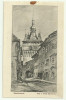 Sighisoara 3 - desen de Trude Schullerus,interbelica,necirculata, Fotografie