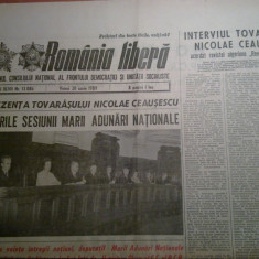 ziarul romania libera 30 iunie 1989