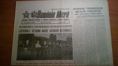ziarul romania libera 30 iunie 1989 foto