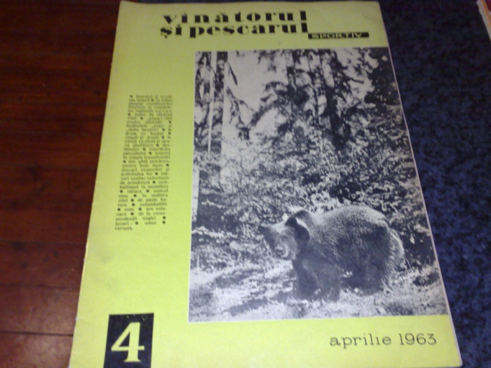 Revista vanatorul si pescarul sportiv - aprilie 1963