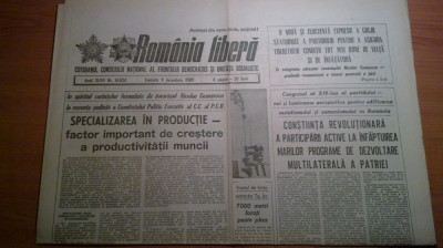 ziarul romania libera 9 decembrie 1989 foto
