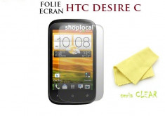 3X FOLIE ECRAN HTC DESIRE C (a320e) (SET DE 3BUC) - LIVRARE GRATUITA IN TARA - CEL MAI MIC PRET foto
