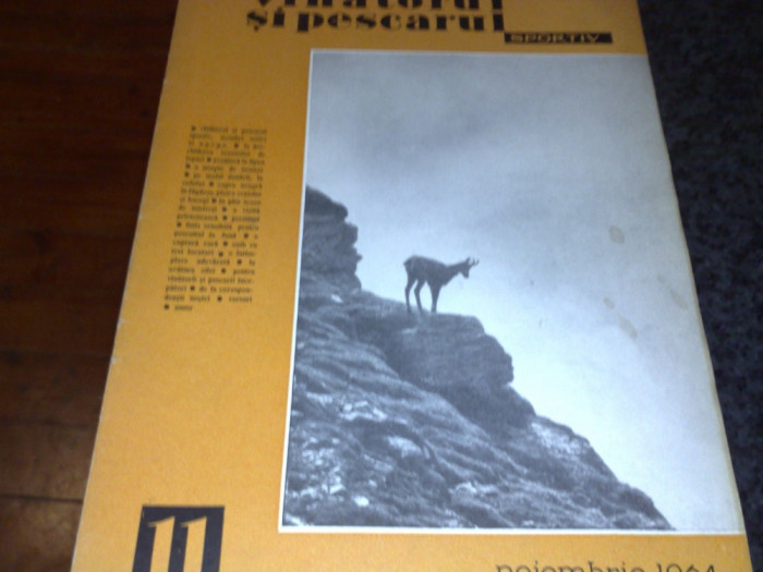 Revista vanatorul si pescarul sportiv - noiembrie 1964