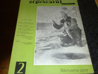 Revista vanatorul si pescarul sportiv - februarie 1965 foto