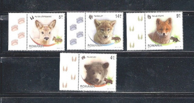 ROMANIA 2012 - PUI DE ANIMALE SALBATICE, MNH - LP 1960 foto