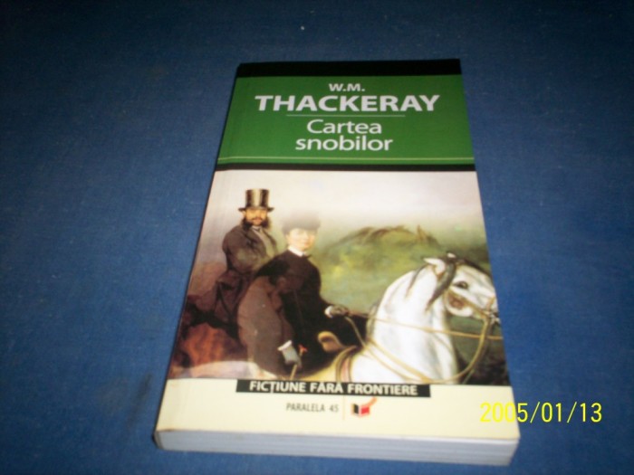 CARTEA SNOBILOR-THACKERAY