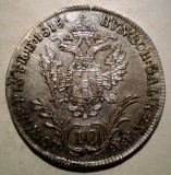 C.388 AUSTRIA FRANZ I 10 KREUZER 1815 A XF ARGINT 3,9g, Europa