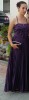 Rochie Ocazie Mov M/L 38/40 Banchet Nunta Eleganta Saten 1.65m Livrare Inclusa