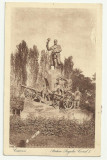 Craiova : statuia regelui Carol I - anii 1920, Necirculata, Fotografie