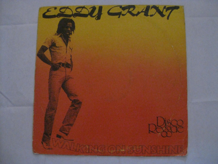 RAR! VINIL LP EDDY GRANT,ALBUMUL:WALKING ON SUNSHINE,TIRAJ=5000 BUCATI