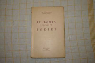 Filosofia esoterica a Indiei, J.C. Chatterji foto