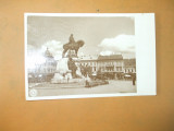Carte Postala Cluj Statuia Matei Corvin 1935, Circulata, Fotografie