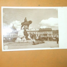 Carte Postala Cluj Statuia Matei Corvin 1935