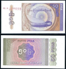 MYANMAR(BURMA)- 50 PYAS 1994- UNC!! foto