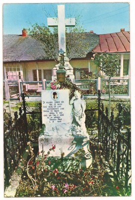 carte postala(ilustrata)-MANASTIREA VARATIC-Mormantul Veronicai Micle foto