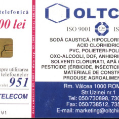 Cartela telefonica Romtelecom OLTCHIM (Rom 101a)