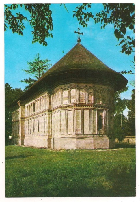 carte postala(ilustrata)-GOLESTI-Biserica Golestilor