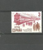 SPANIA 1980 - LOCOMOTIVA ELECTRICA, TRENURI, timbru nestampilat, B27