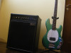 Chitara Bass De Salvo (Music Man) + Combo Kustom KXB100, Difuzor Celestion 15&quot; - Set Complet, Second Hand