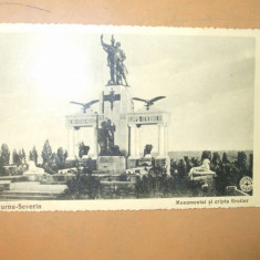 Carte Postala Turnu Severin Monumentul si cripta eroilor 1936