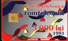 Cartela telefonica romtelecom Desen Abstract, Rom 02c foto