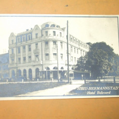 Carte Postala Sibiu Hotel Bulevard 1940