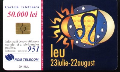 Cartela telefonica Leu, Rom 96a foto