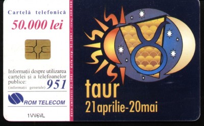 Cartela telefonica Taurr, Rom 94a foto